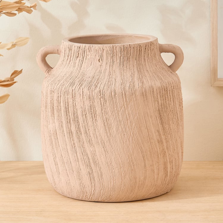 Oyster Natura Ceramic Vase with Handles