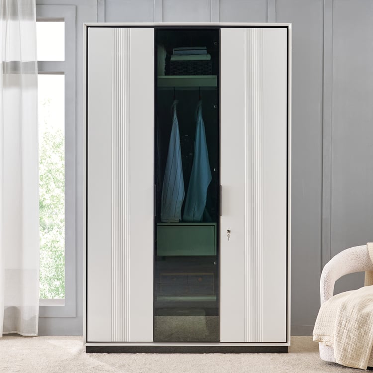 Sterling 3-Door Wardrobe - White