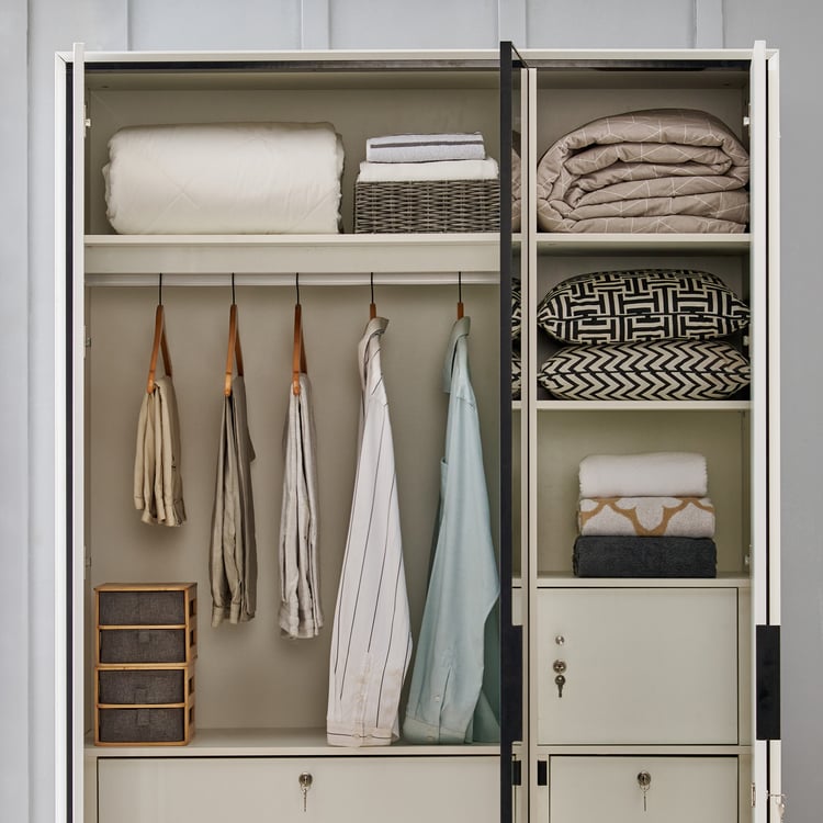 Sterling 3-Door Wardrobe - White