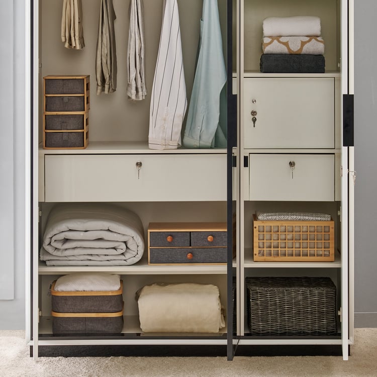 Sterling 3-Door Wardrobe - White