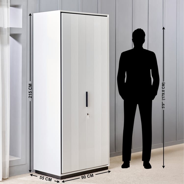 Sterling 2-Door Wardrobe - White