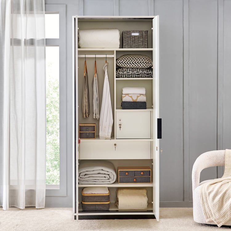 Sterling 2-Door Wardrobe - White