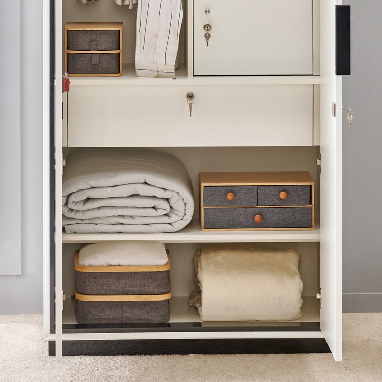 Sterling 2-Door Wardrobe - White
