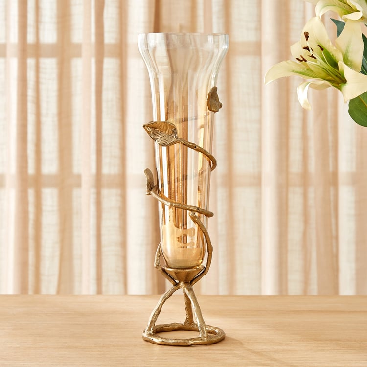 Heritage Renew Folio Glass Leaf Vase