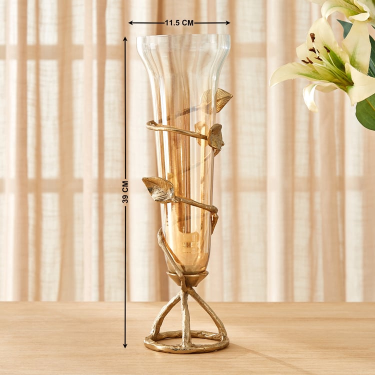 Heritage Renew Folio Glass Leaf Vase