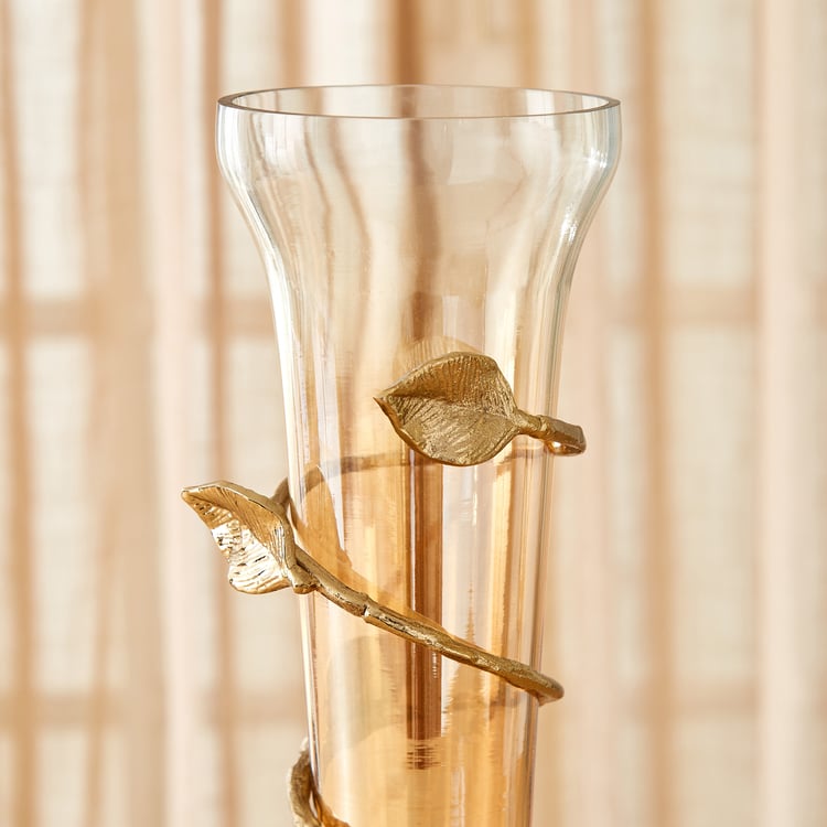 Heritage Renew Folio Glass Leaf Vase
