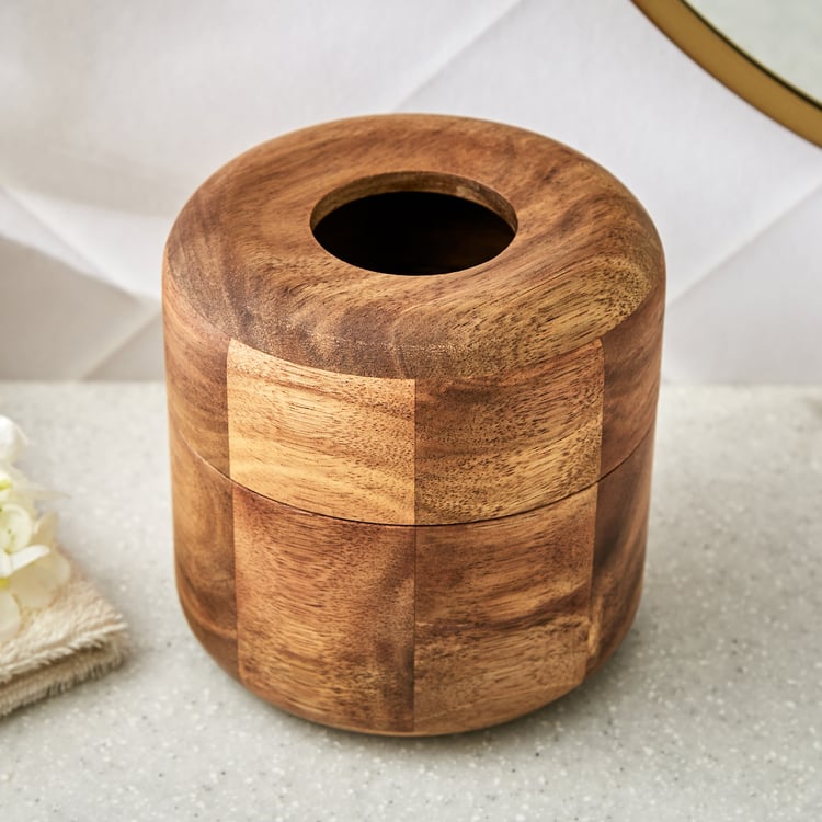 Senegal Carolina Acacia Wood Tissue Box