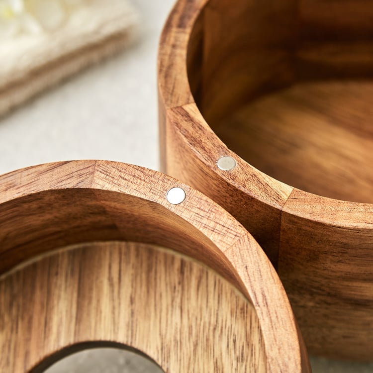 Senegal Carolina Acacia Wood Tissue Box
