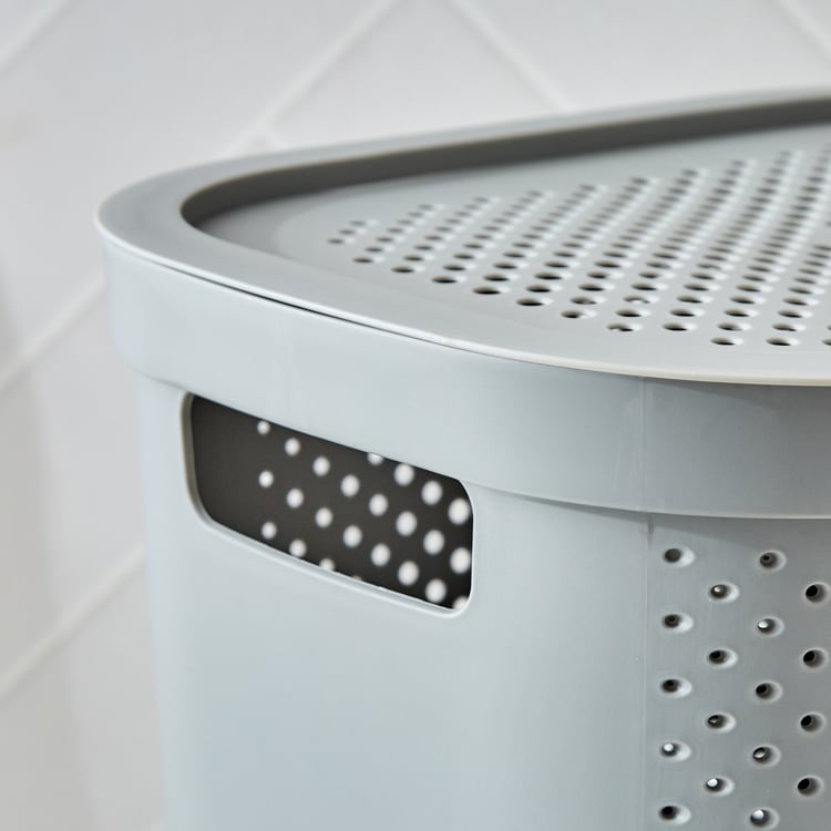 Wilton Infinity Polypropylene Laundry Hamper with Lid - 58L