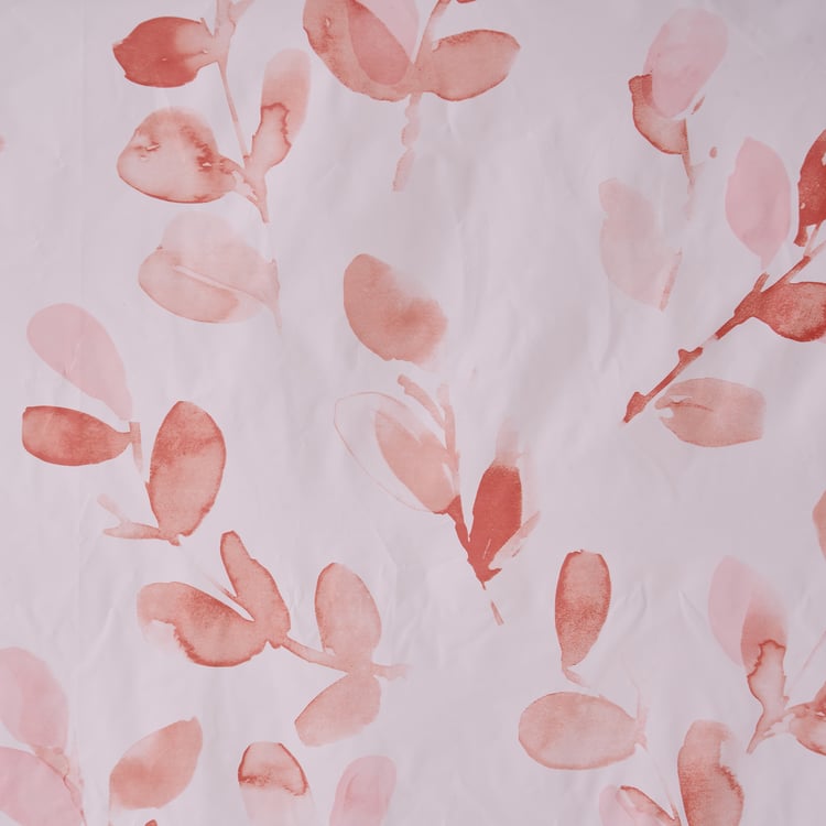 Mekong Floral Print Shower Curtain with Hooks - 200x180cm