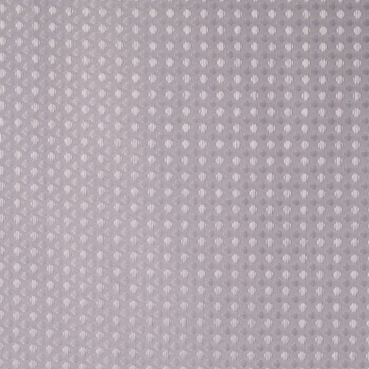 Nova Ashfall Waffle Shower Curtain with Hooks - 210x180cm