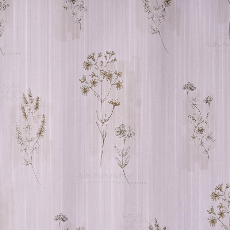 Nova Botanica Floral Print Shower Curtain with Hooks - 210x180cm