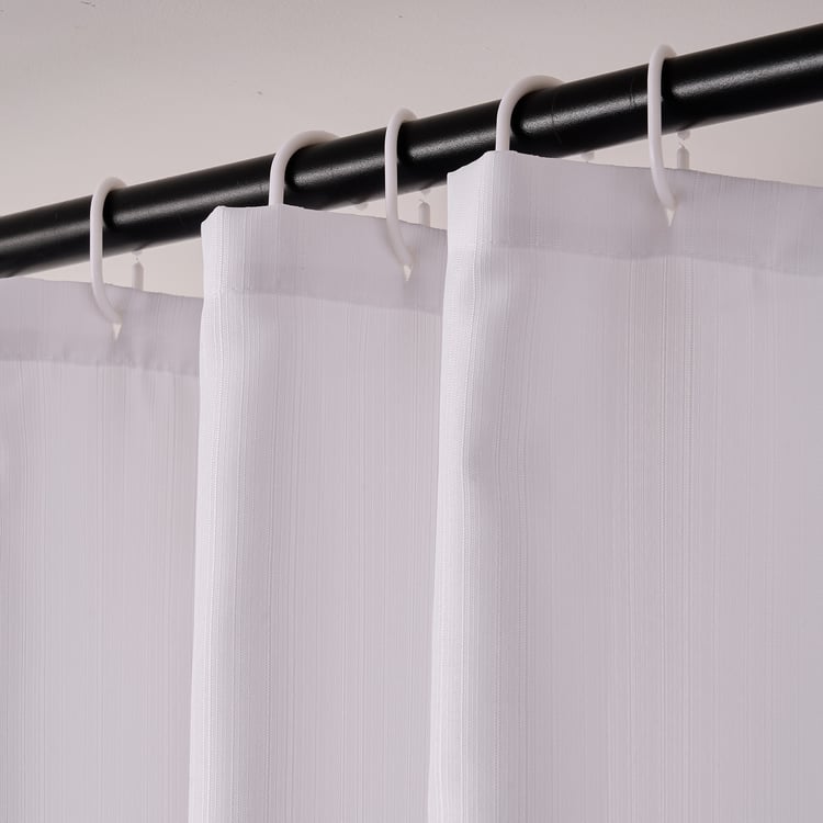 Opulance Printed Shower Curtain with Hooks - 210x180cm
