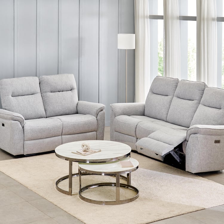 Artise Fabric 3+2 Seater Recliner Set - Grey