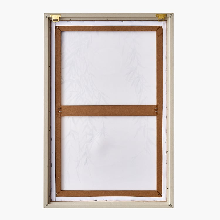 Artistry Dawn Canvas Hand Painted Leaves Picture Frame - 60x40cm