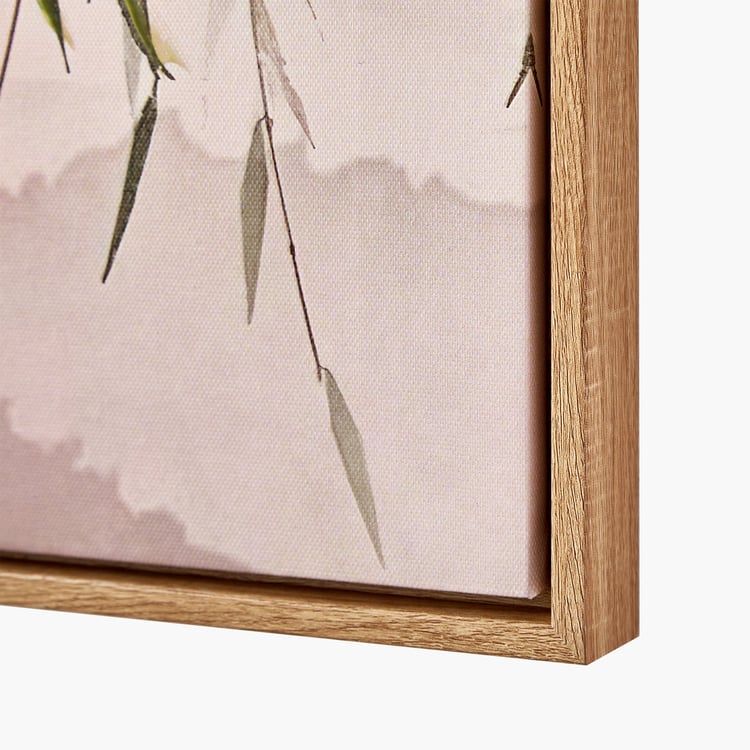 Artistry Dawn Canvas Hand Painted Leaves Picture Frame - 60x40cm