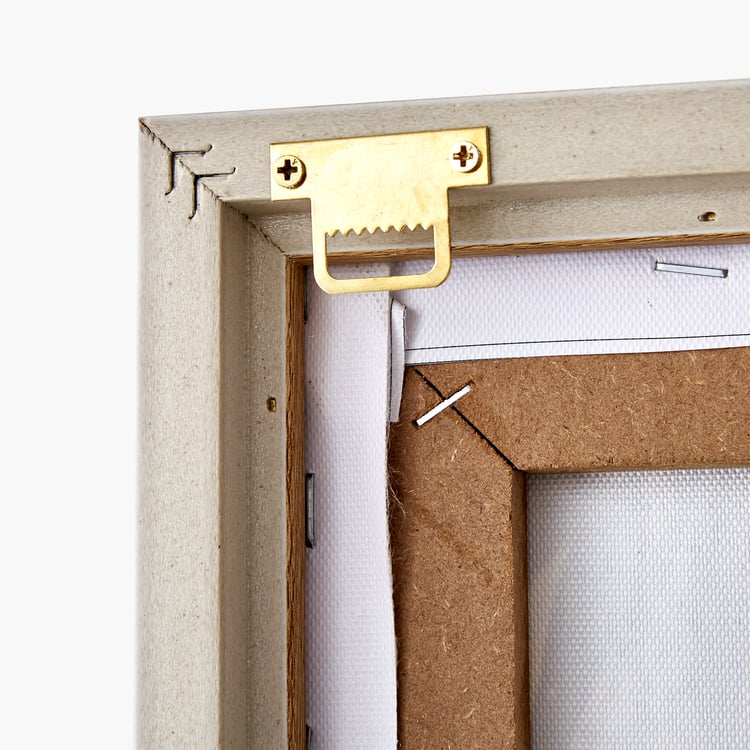 Artistry Dawn Canvas Hand Painted Leaves Picture Frame - 60x40cm