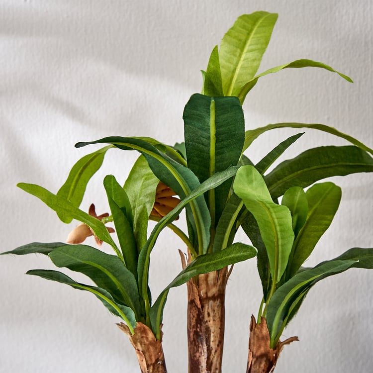 Fiesta Artificial Banana Plant in Ceramic Pot