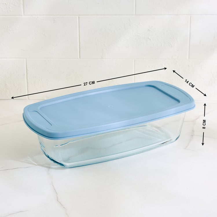 Bakers Pride Elara Borosilicate Glass Loaf Pan with Lid - 1.8L
