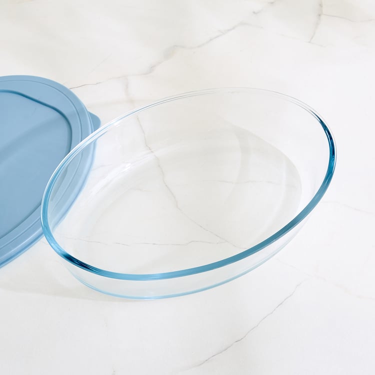 Bakers Pride Elara Borosilicate Glass Baking Dish with Lid - 2.4L