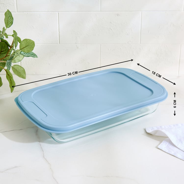 Bakers Pride Elara Borosilicate Glass Baking Dish with Lid - 1.6L