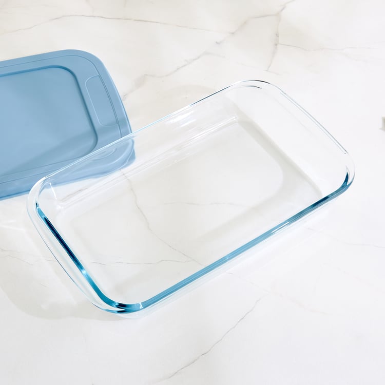 Bakers Pride Elara Borosilicate Glass Baking Dish with Lid - 2.2L