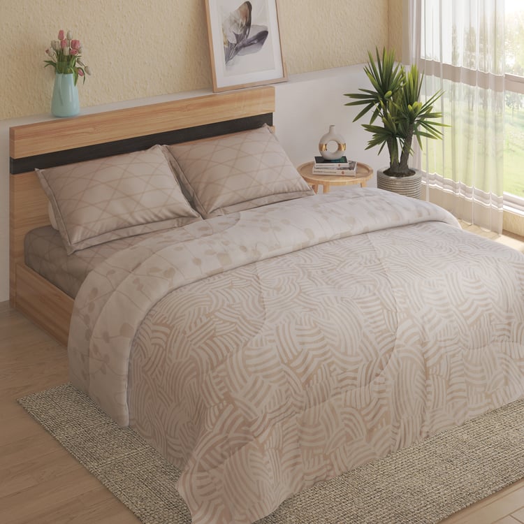 Chime Verdora Cotton 4Pcs Printed Double Bed-In-A-Bag Set