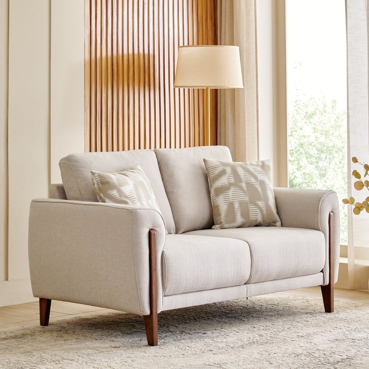 Halifax Fabric 3+2 Seater Sofa Set with Cushions - Beige