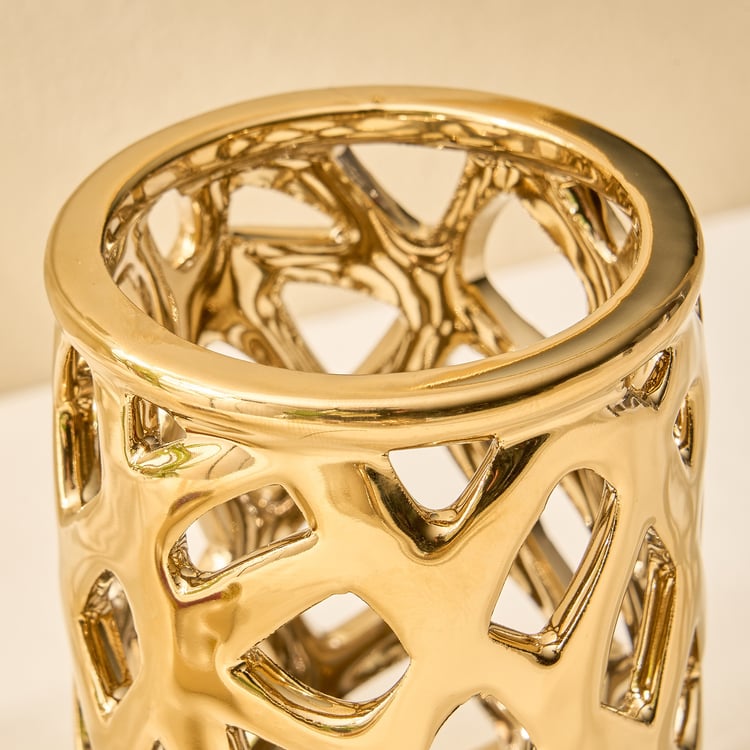 Canova Arista Opt Ceramic Cut-Out Hurricane Candle Holder