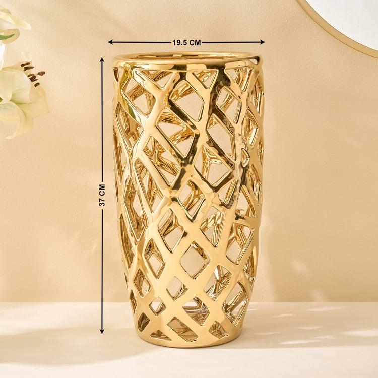 Canova Opt Arista Ceramic Cut-Out Vase
