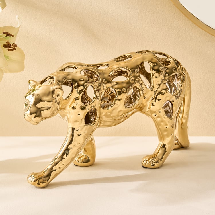 Canova Opt Arista Ceramic Cut-Out Leopard Figurine