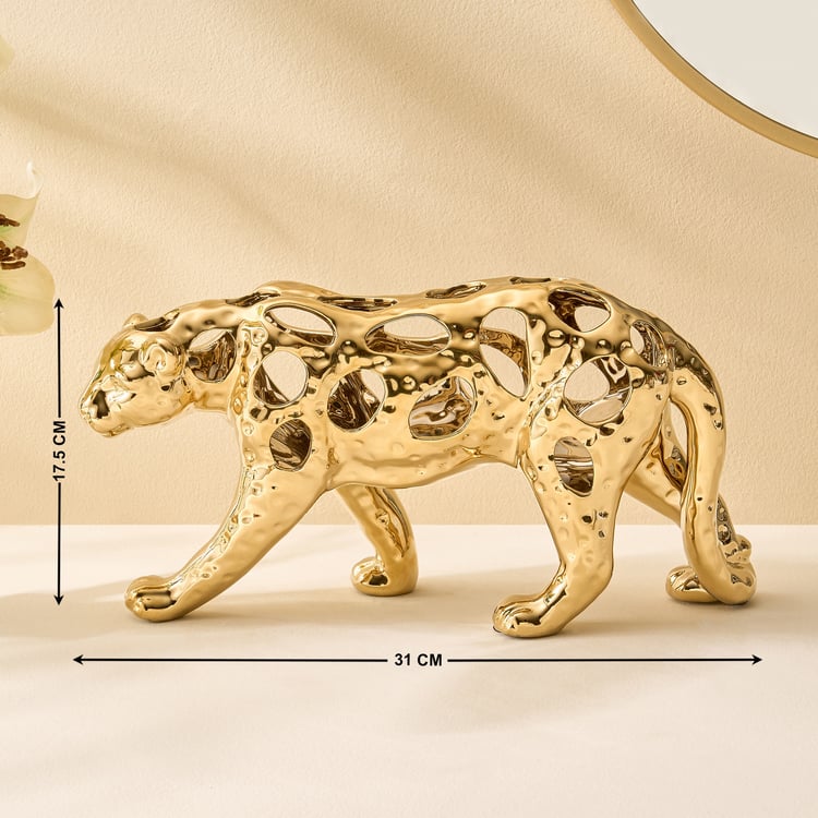 Canova Opt Arista Ceramic Cut-Out Leopard Figurine