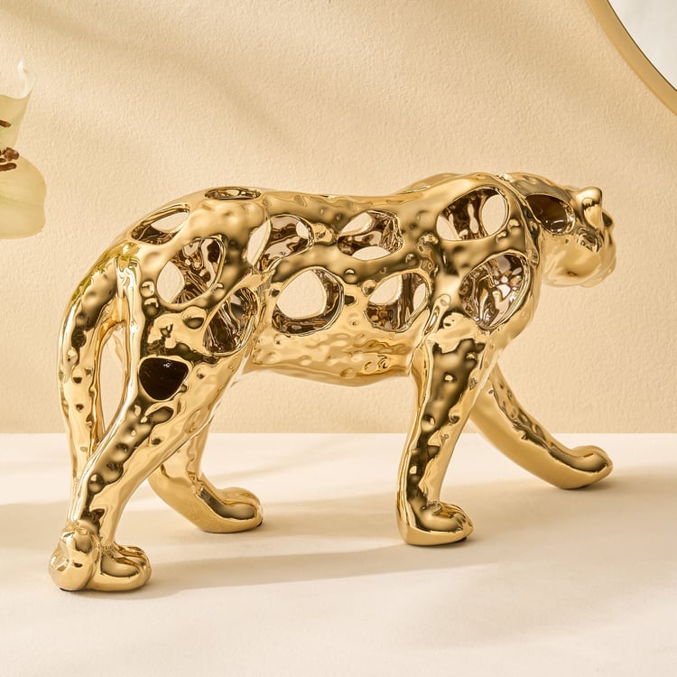Canova Opt Arista Ceramic Cut-Out Leopard Figurine