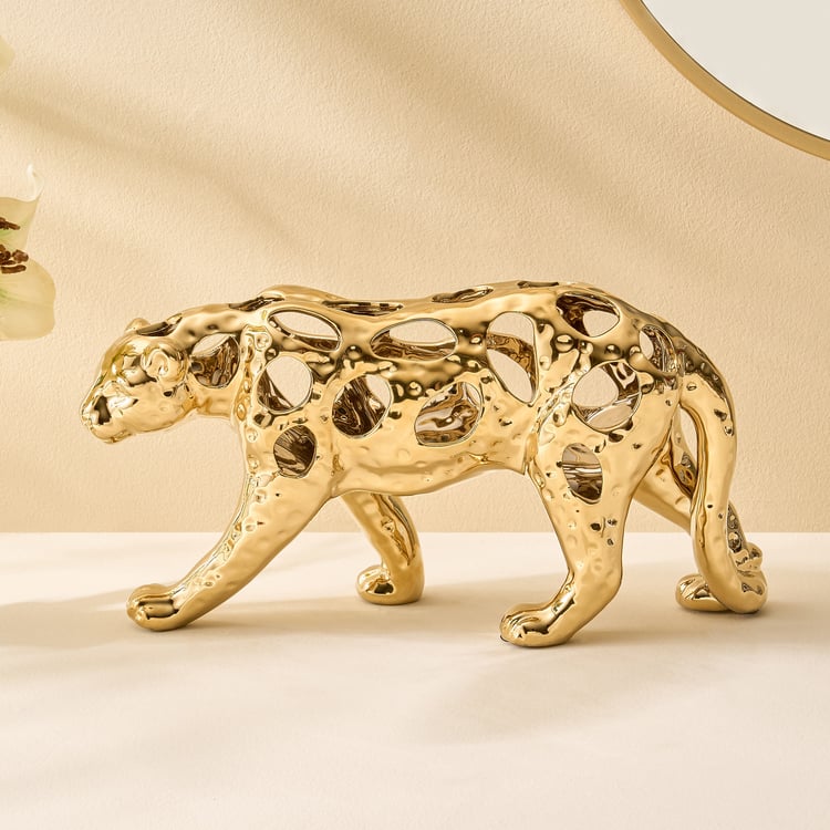 Canova Opt Arista Ceramic Cut-Out Leopard Figurine