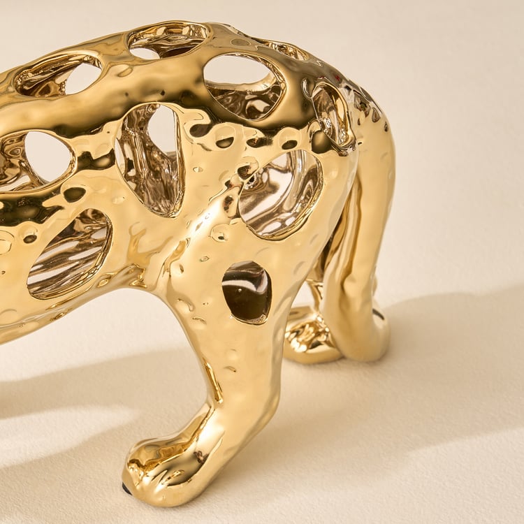 Canova Opt Arista Ceramic Cut-Out Leopard Figurine