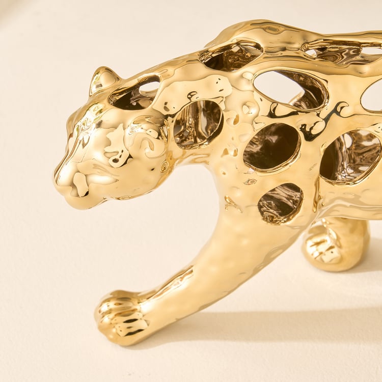 Canova Opt Arista Ceramic Cut-Out Leopard Figurine