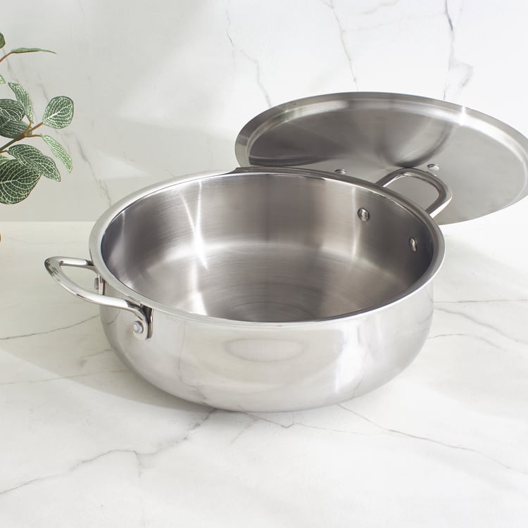 Terra Tales Carin Triply Stainless Steel Casserole with Lid - 5.5L