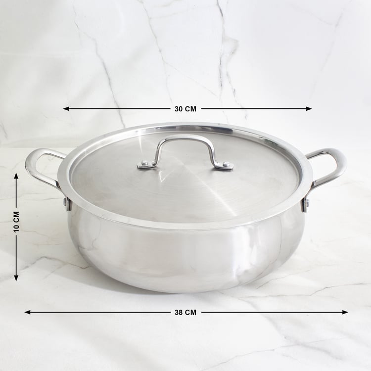 Terra Tales Carin Triply Stainless Steel Casserole with Lid - 5.5L