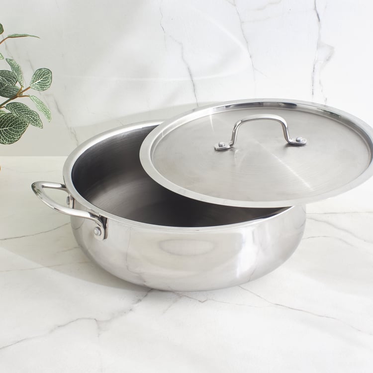 Terra Tales Carin Triply Stainless Steel Casserole with Lid - 5.5L