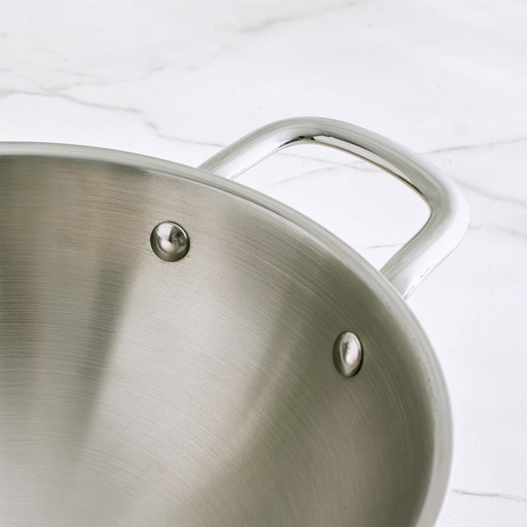 Terra Tales Carin Triply Stainless Steel Deep Kadhai - 2L