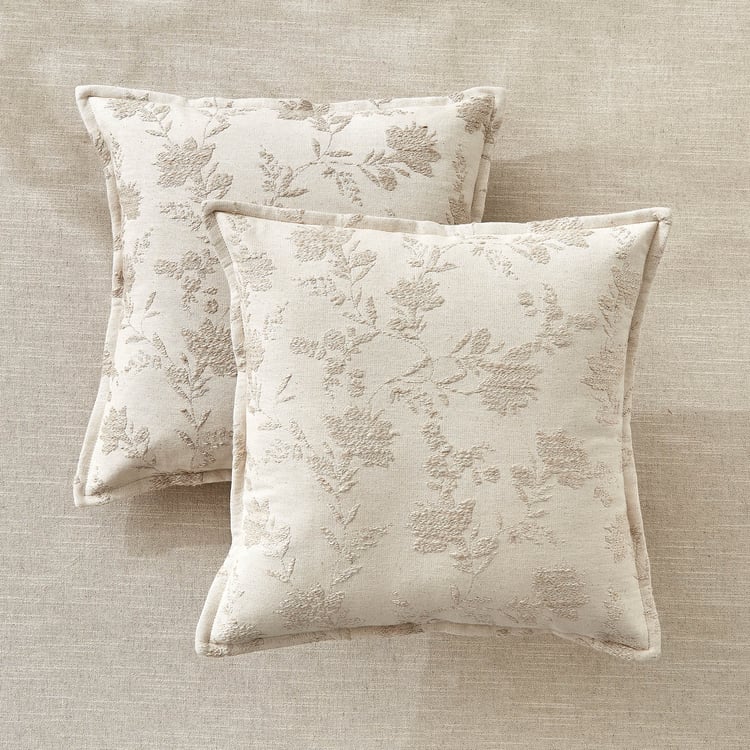 Windsor Brisca Set of 2 Woven Cushion Cover - 40x40cm