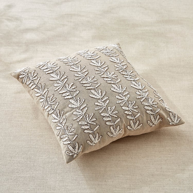Windsor Fleur Set of 2 Embroidered Cushion Covers - 40x40cm