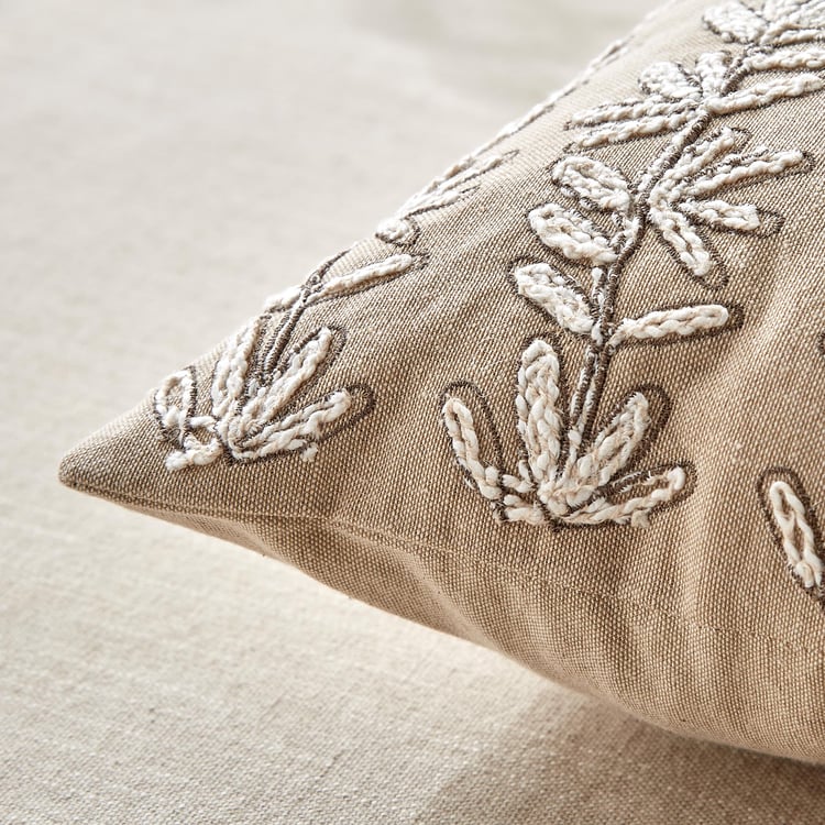 Windsor Fleur Set of 2 Embroidered Cushion Covers - 40x40cm