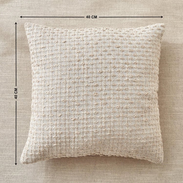 Windsor Grain Set of 2 Woven Cushion Covers - 40x40cm