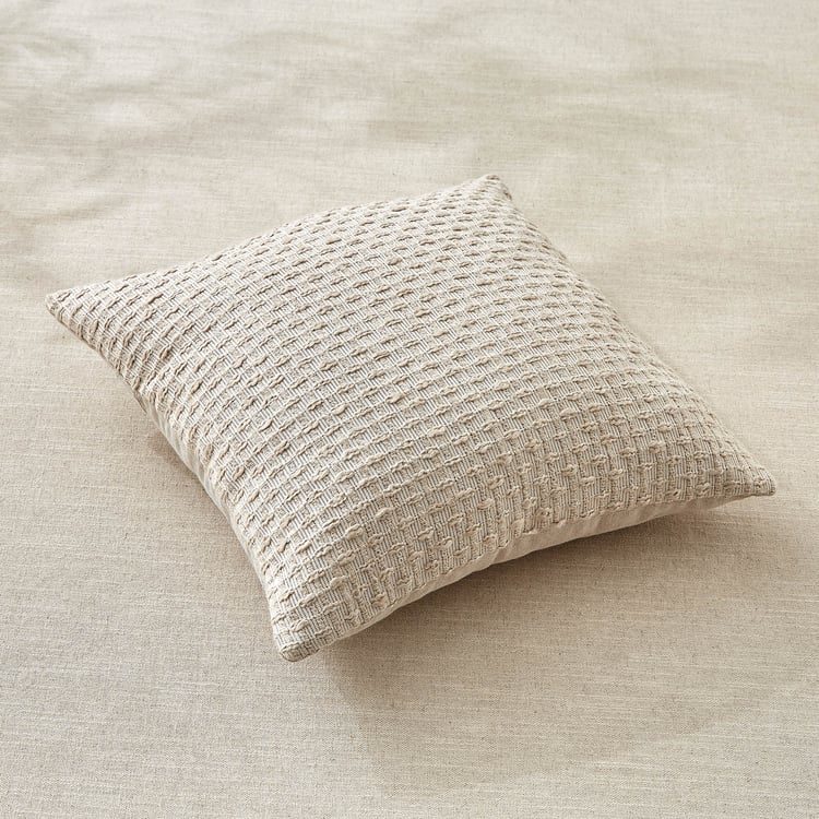 Windsor Grain Set of 2 Woven Cushion Covers - 40x40cm
