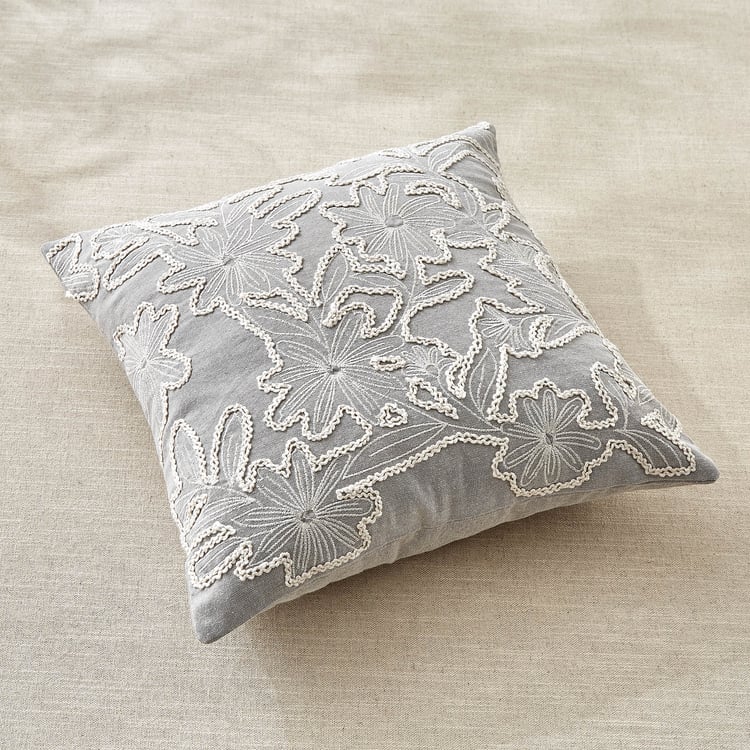 Windsor Pine Set of 2 Embroidered Cushion Cover - 40x40cm