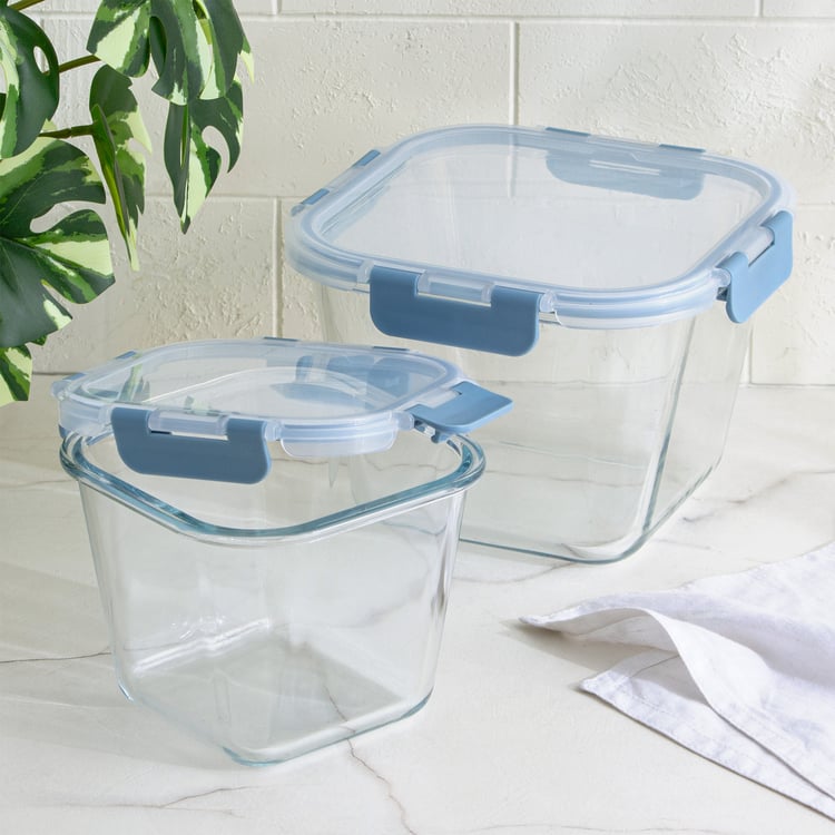 Palestine Astero Deep Borosilicate Glass Storage Container - 1.9L