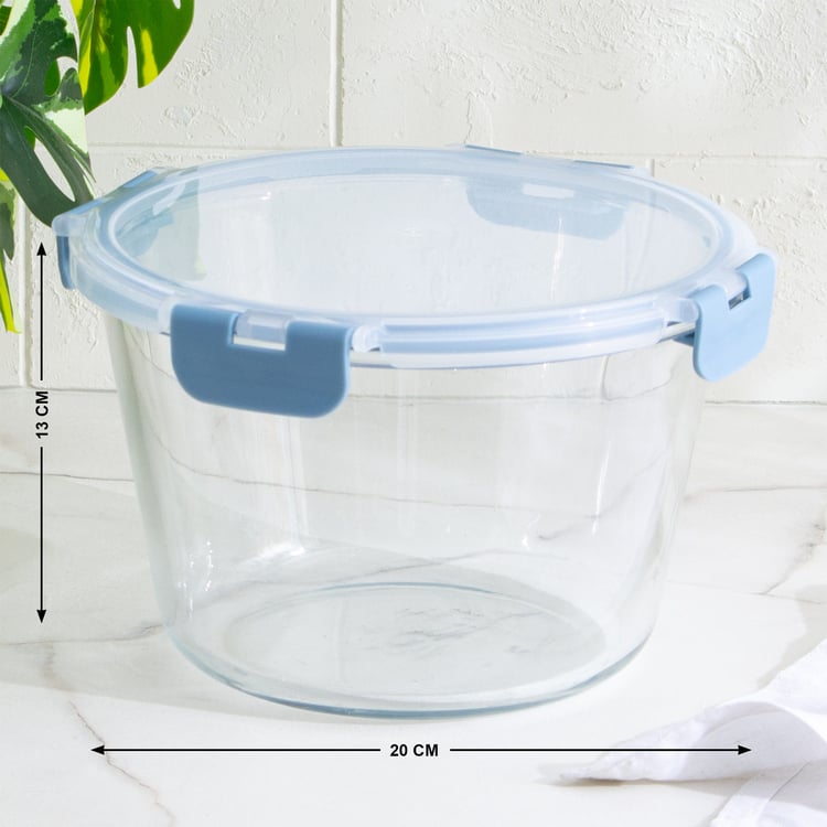 Palestine Astero Deep Borosilicate Glass Storage Container - 2.1L