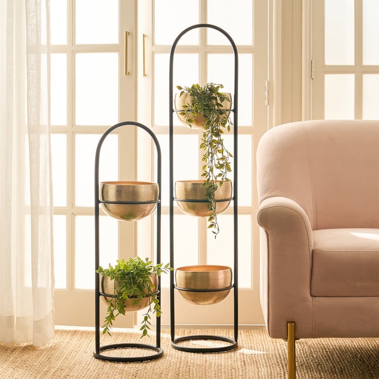 Gardenia Mirage Metal 3-Tier Floor Planter