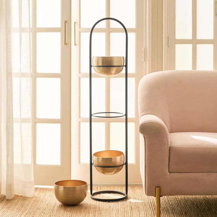 Gardenia Mirage Metal 3-Tier Floor Planter